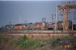 Locos in the "ready field" north of the fueling racks